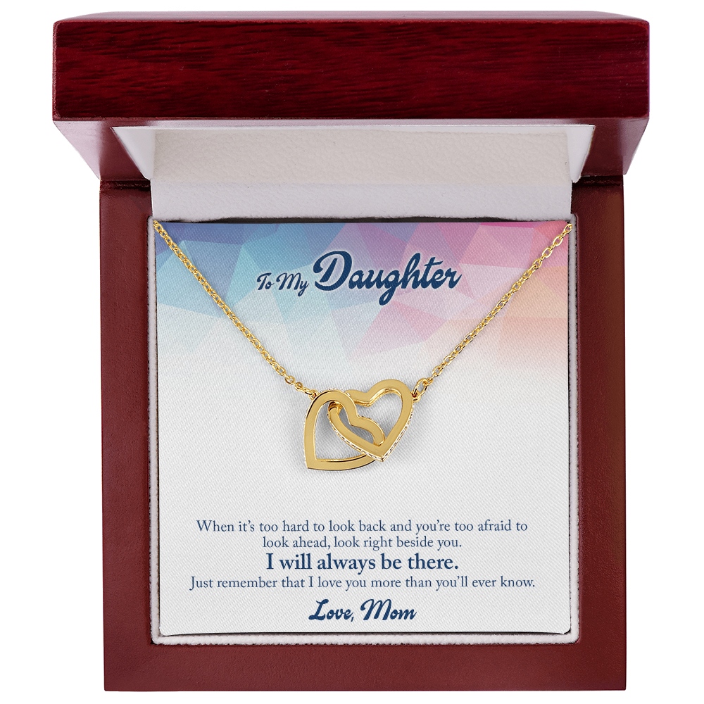 To my Daughter, Heart Necklace with Messagr Card - Gift Junction 