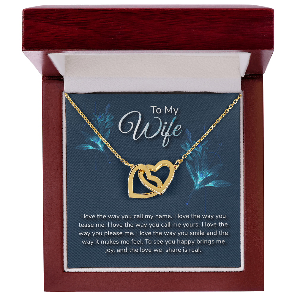 Romantic Love message With Necklace to My Wife - Gift Junction 