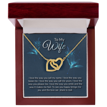 Romantic Love message With Necklace to My Wife - Gift Junction 