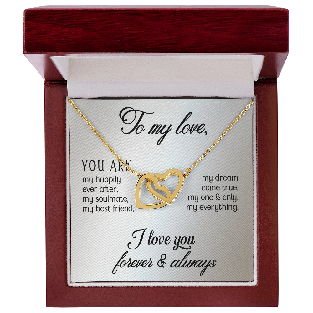 Customised gift card Necklace Gift To my Wife, perfect for Valentine's Day - Gift Junction 