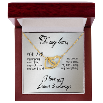 Customised gift card Necklace Gift To my Wife, perfect for Valentine's Day - Gift Junction 