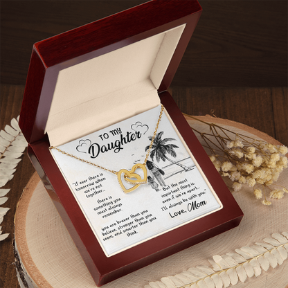 To my Daughter, Necklace gift with customised Message Card - Gift Junction 