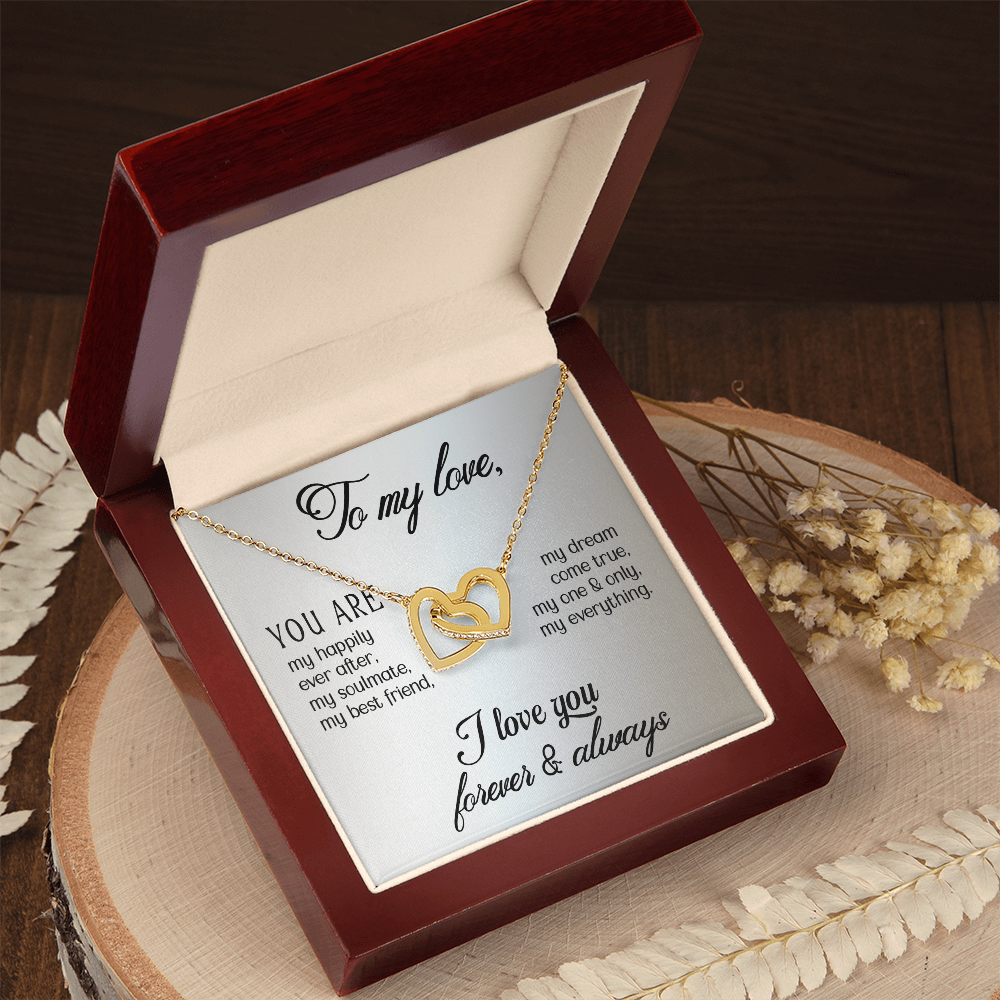 Customised gift card Necklace Gift To my Wife, perfect for Valentine's Day - Gift Junction 