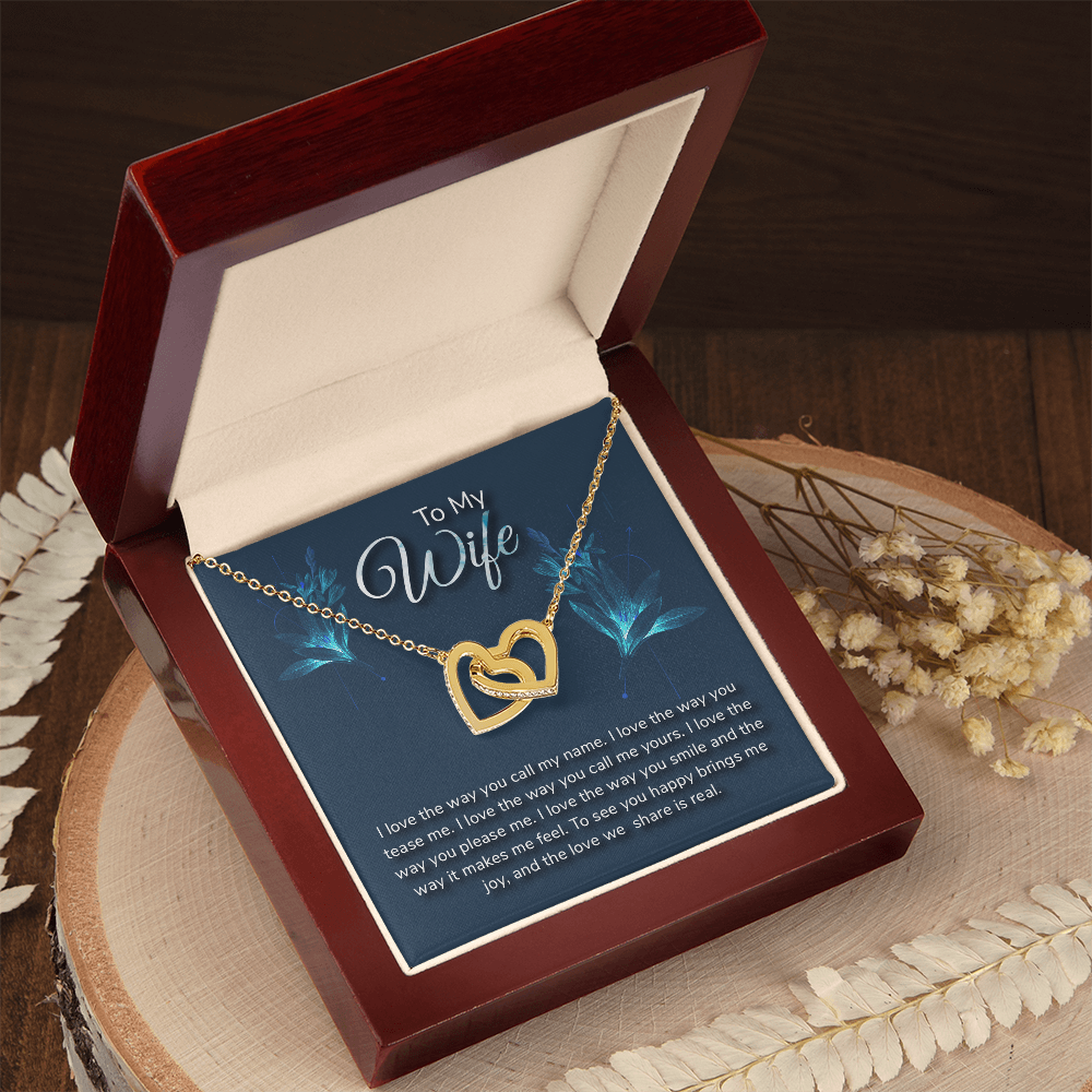 Romantic Love message With Necklace to My Wife - Gift Junction 