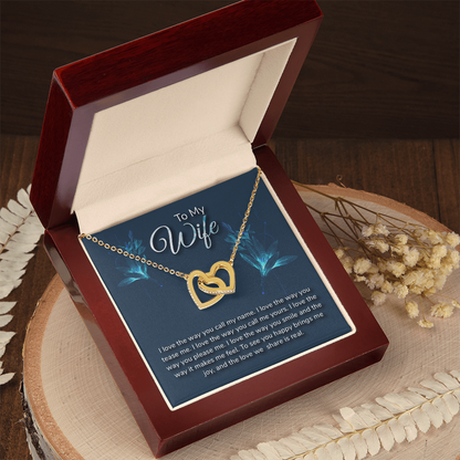 Romantic Love message With Necklace to My Wife - Gift Junction 