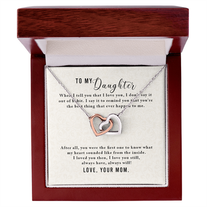 To my Daughter, Sentimental Gift for Her Daughter's Birthday Christmas - Gift Junction 