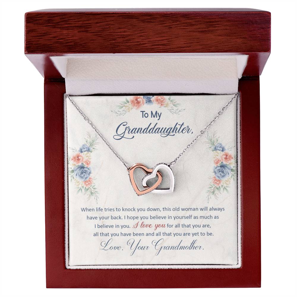 To My Granddaughter, This Old Woman Will Always Have Your Back -  Gift Junction