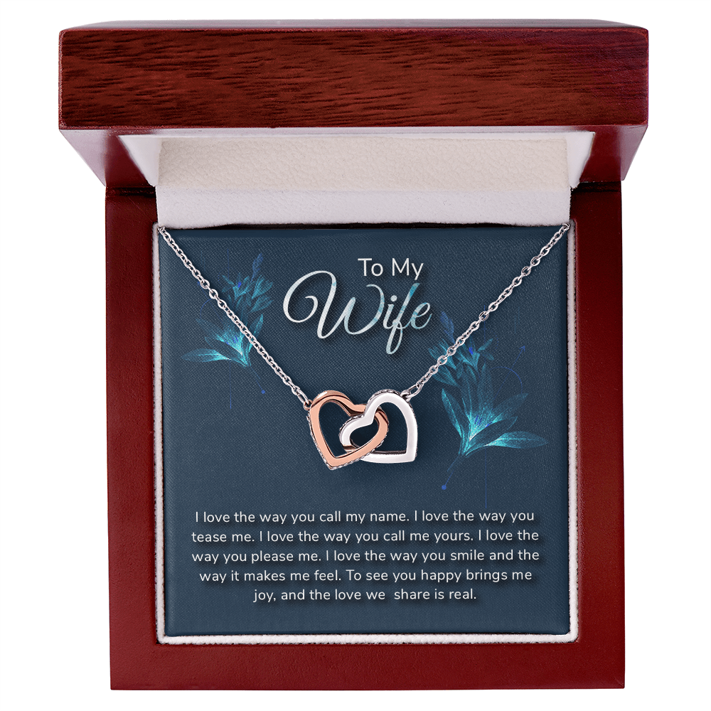 Romantic Love message With Necklace to My Wife - Gift Junction 