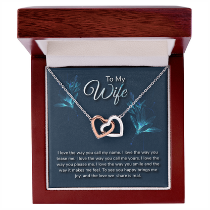 Romantic Love message With Necklace to My Wife - Gift Junction 