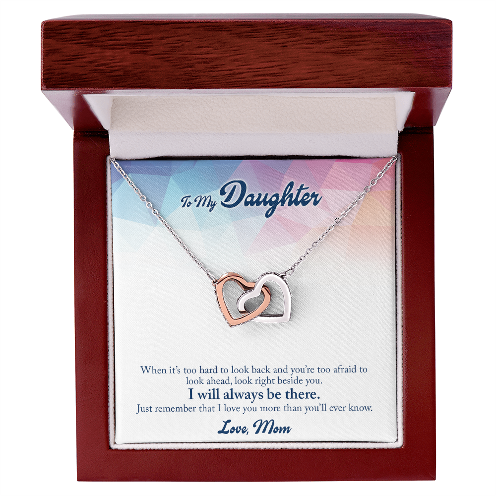 To my Daughter, Heart Necklace with Messagr Card - Gift Junction 