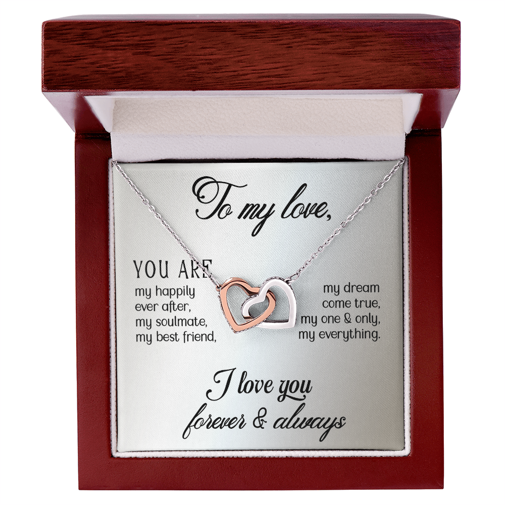 Customised gift card Necklace Gift To my Wife, perfect for Valentine's Day - Gift Junction 