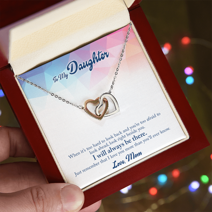 To my Daughter, Heart Necklace with Messagr Card - Gift Junction 
