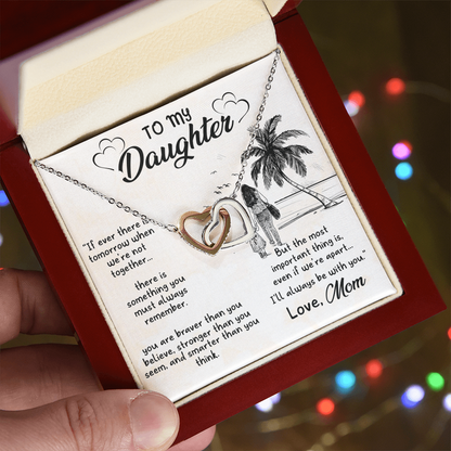 To my Daughter, Necklace gift with customised Message Card - Gift Junction 