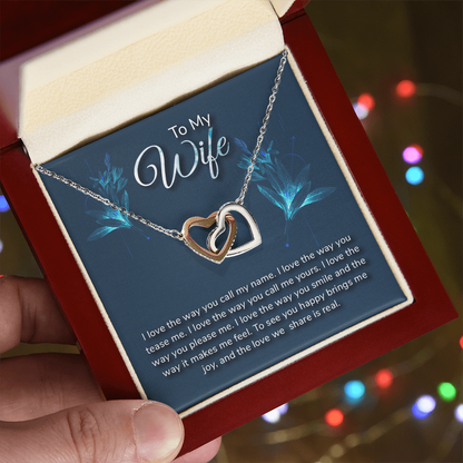 Romantic Love message With Necklace to My Wife - Gift Junction 