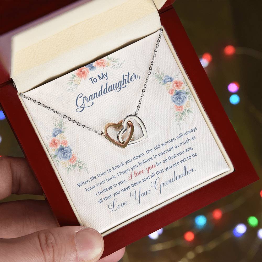 To My Granddaughter, This Old Woman Will Always Have Your Back -  Gift Junction