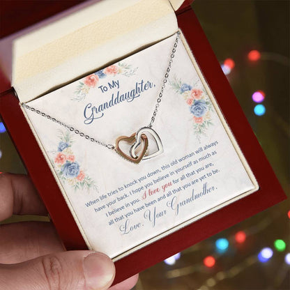 To My Granddaughter, This Old Woman Will Always Have Your Back -  Gift Junction