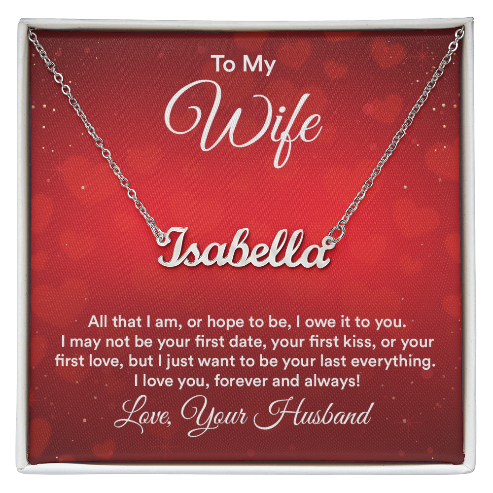 Name Necklace for Wife - Gift Junction 