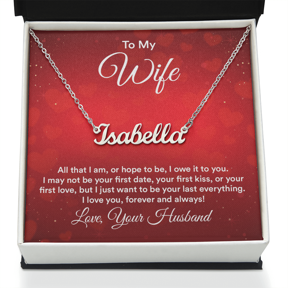 Name Necklace for Wife - Gift Junction 