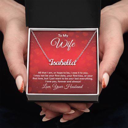 Name Necklace for Wife - Gift Junction 