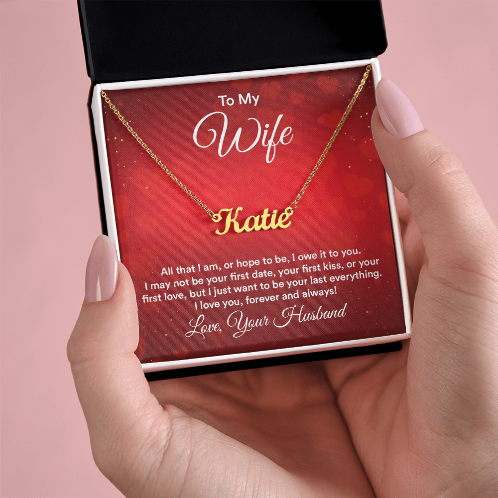 Name Necklace for Wife - Gift Junction 