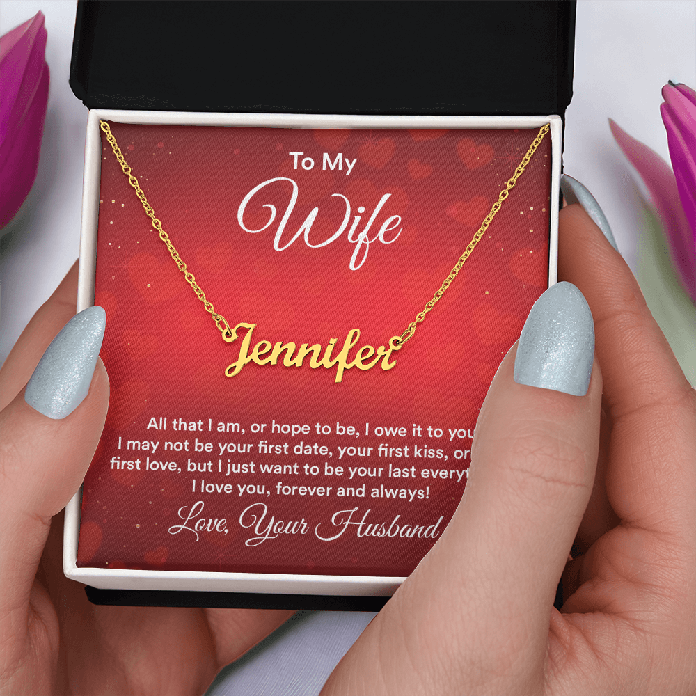 Name Necklace for Wife - Gift Junction 