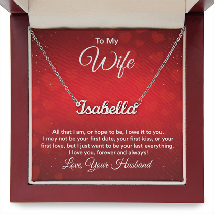 Name Necklace for Wife - Gift Junction 