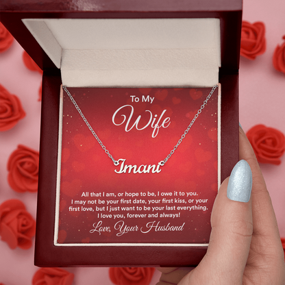 Name Necklace for Wife - Gift Junction 
