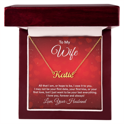 Name Necklace for Wife - Gift Junction 