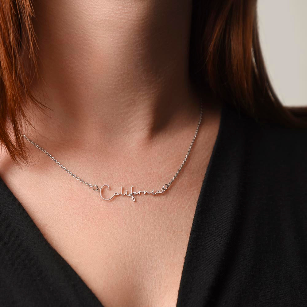 Customised Name Necklace To my Soulmate/Wife - Gift Junction 