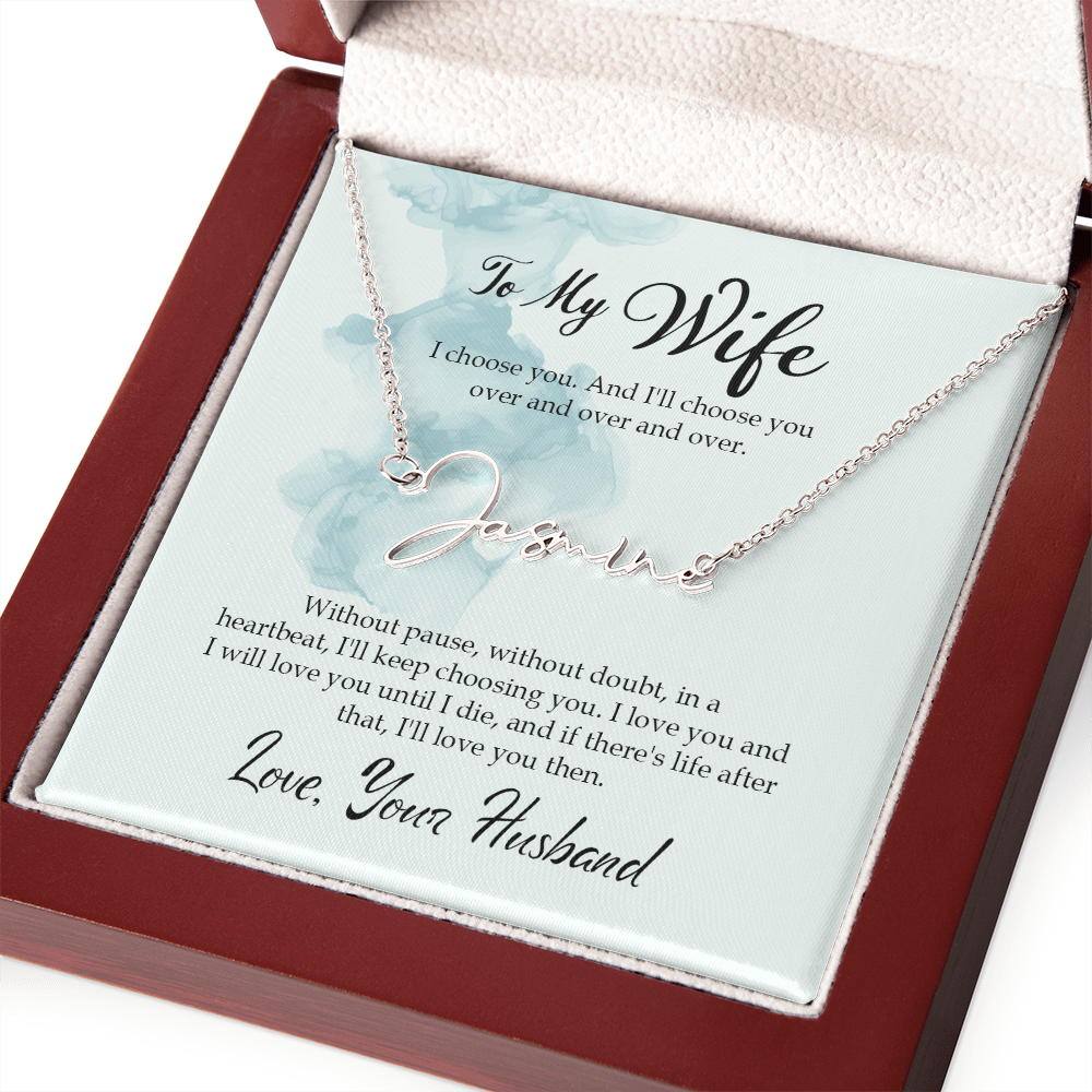 Customised Name Necklace To my Soulmate/Wife - Gift Junction 