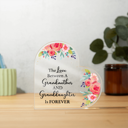 Printed Acrylic Heart Plaque, Show your love and Respect to the loved ones - Gift Junction 