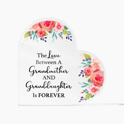 Printed Acrylic Heart Plaque, Show your love and Respect to the loved ones - Gift Junction 