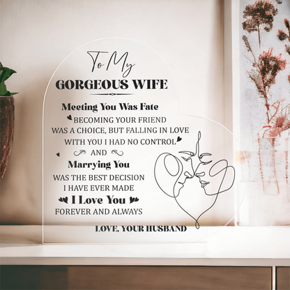 To my Gorgeous Wife, perfect Gift Idea - Gift Junction 