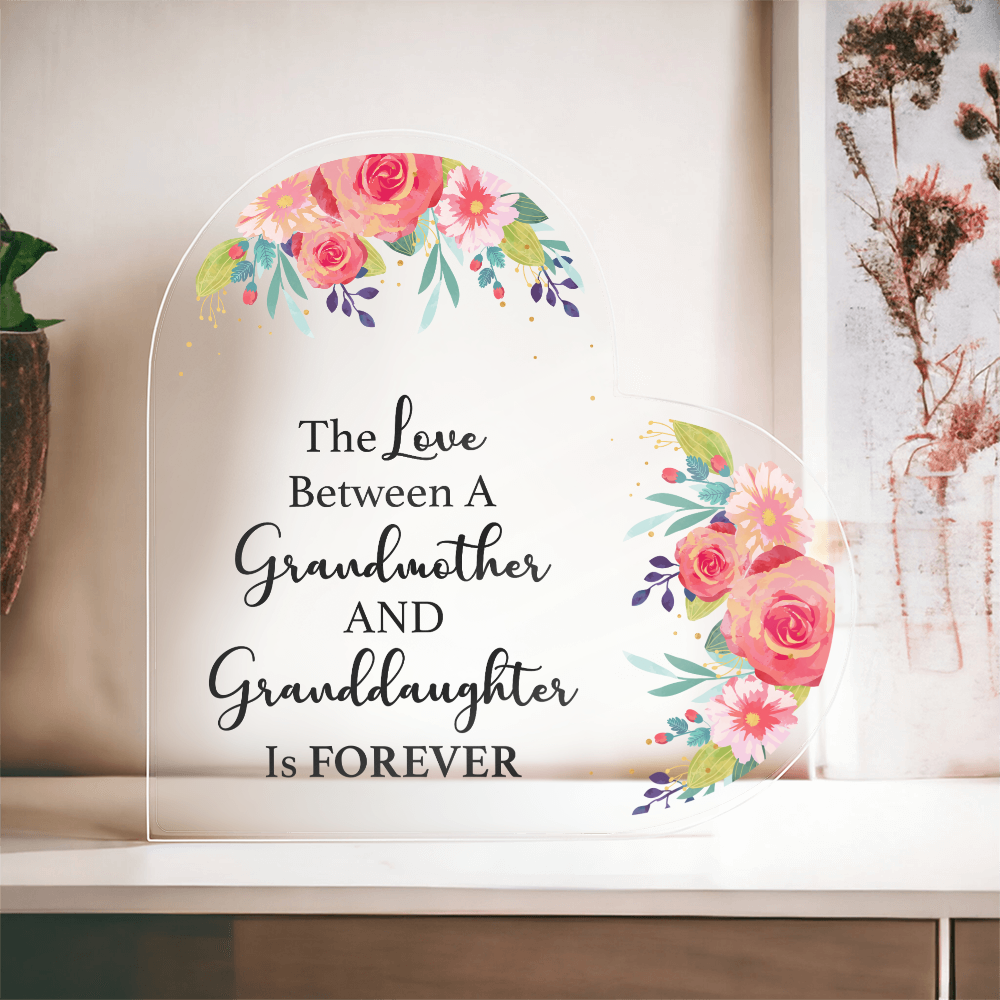 Printed Acrylic Heart Plaque, Show your love and Respect to the loved ones - Gift Junction 