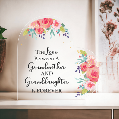 Printed Acrylic Heart Plaque, Show your love and Respect to the loved ones - Gift Junction 