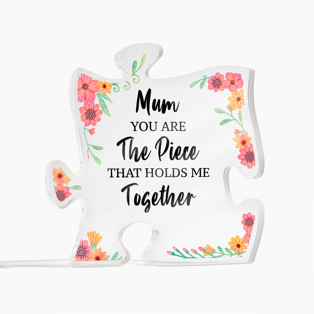 To my Mom, Acrylic Puzzle Plaque, Mother's Day