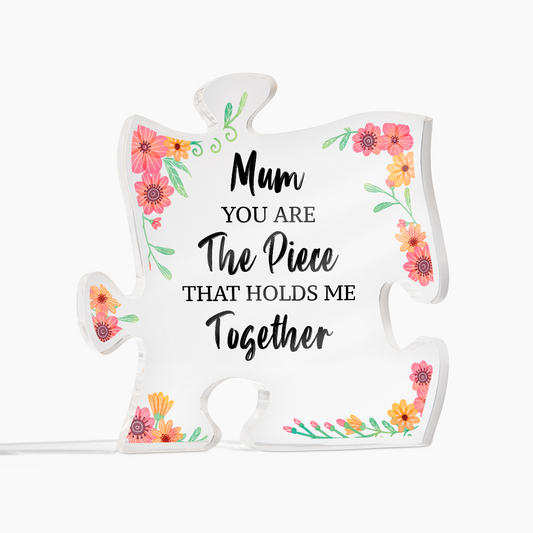 To my Mom, Acrylic Puzzle Plaque, Mother's Day