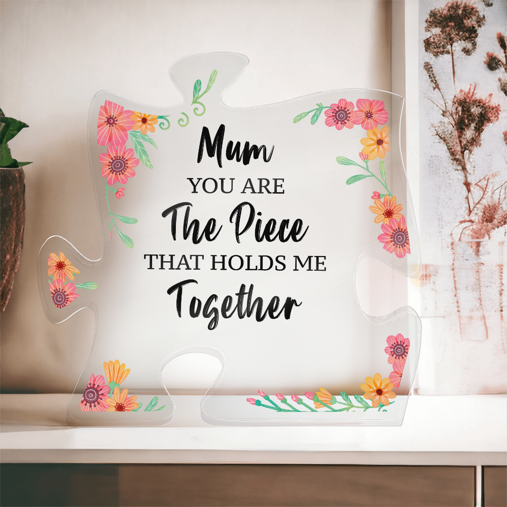 To my Mom, Acrylic Puzzle Plaque, Mother's Day