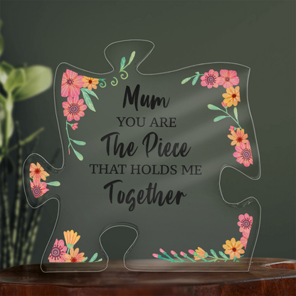 To my Mom, Acrylic Puzzle Plaque, Mother's Day