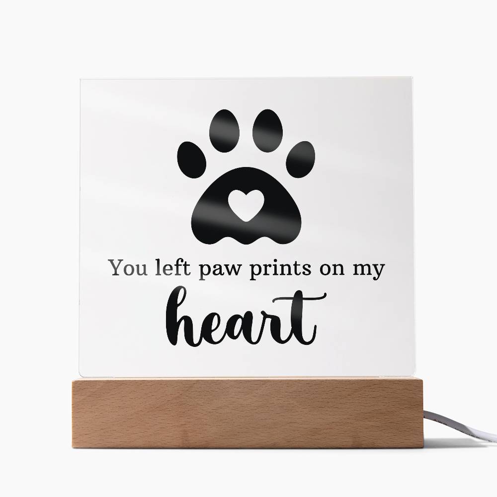 Keepsake Acrylic Bundle - You Left Pawprints In My Heart - Gift Junction 