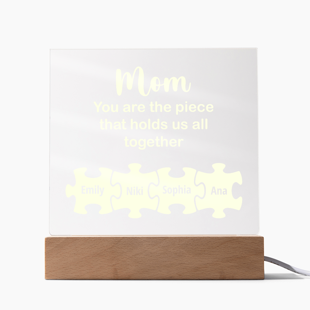 To my Mom, Customised Acrylic Plaque, Gift on Mother's Day, Valentine's Day