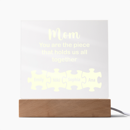 To my Mom, Customised Acrylic Plaque, Gift on Mother's Day, Valentine's Day
