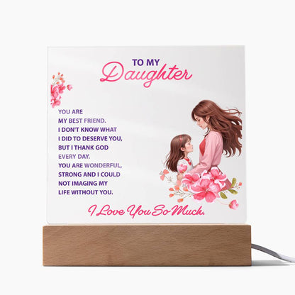 Keepsake Acrylic Bundle -To my daughter - YOU ARE MY BEST FRIEND -  Gift Junction