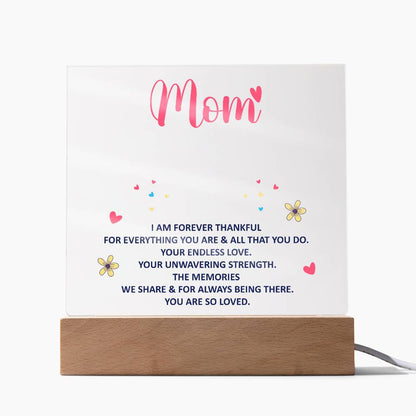 Keepsake Acrylic Bundle - mom - I am forever thankful -  Gift Junction