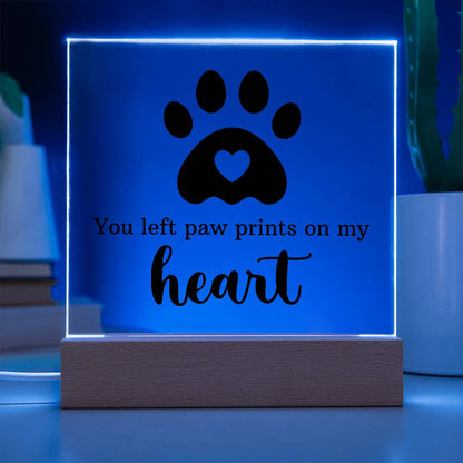 Keepsake Acrylic Bundle - You Left Pawprints In My Heart - Gift Junction 