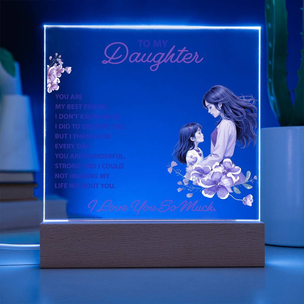 Keepsake Acrylic Bundle -To my daughter - YOU ARE MY BEST FRIEND -  Gift Junction