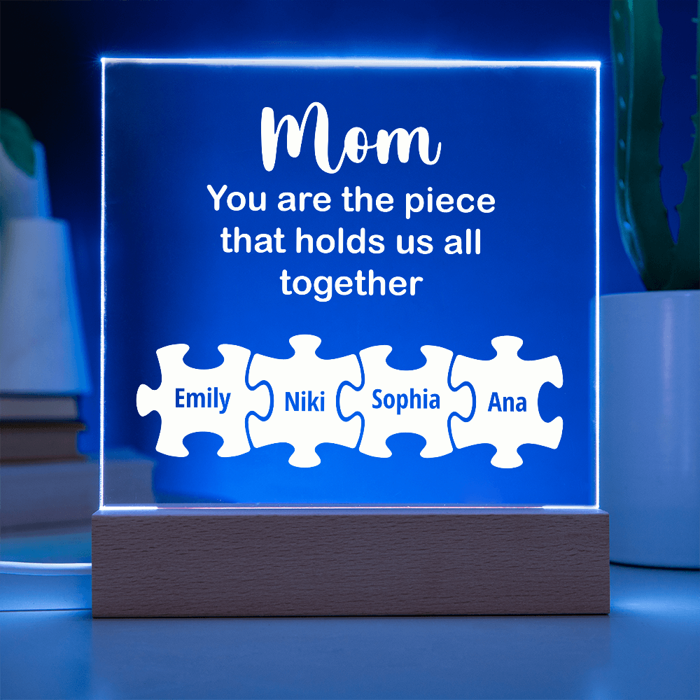 To my Mom, Customised Acrylic Plaque, Gift on Mother's Day, Valentine's Day