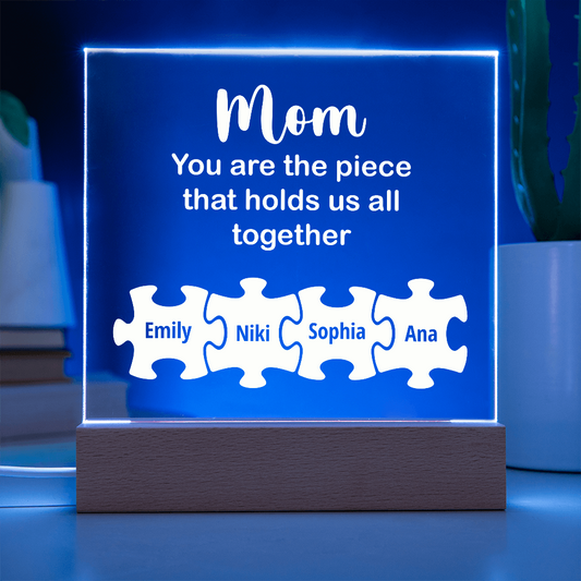 To my Mom, Customised Acrylic Plaque, Gift on Mother's Day, Valentine's Day