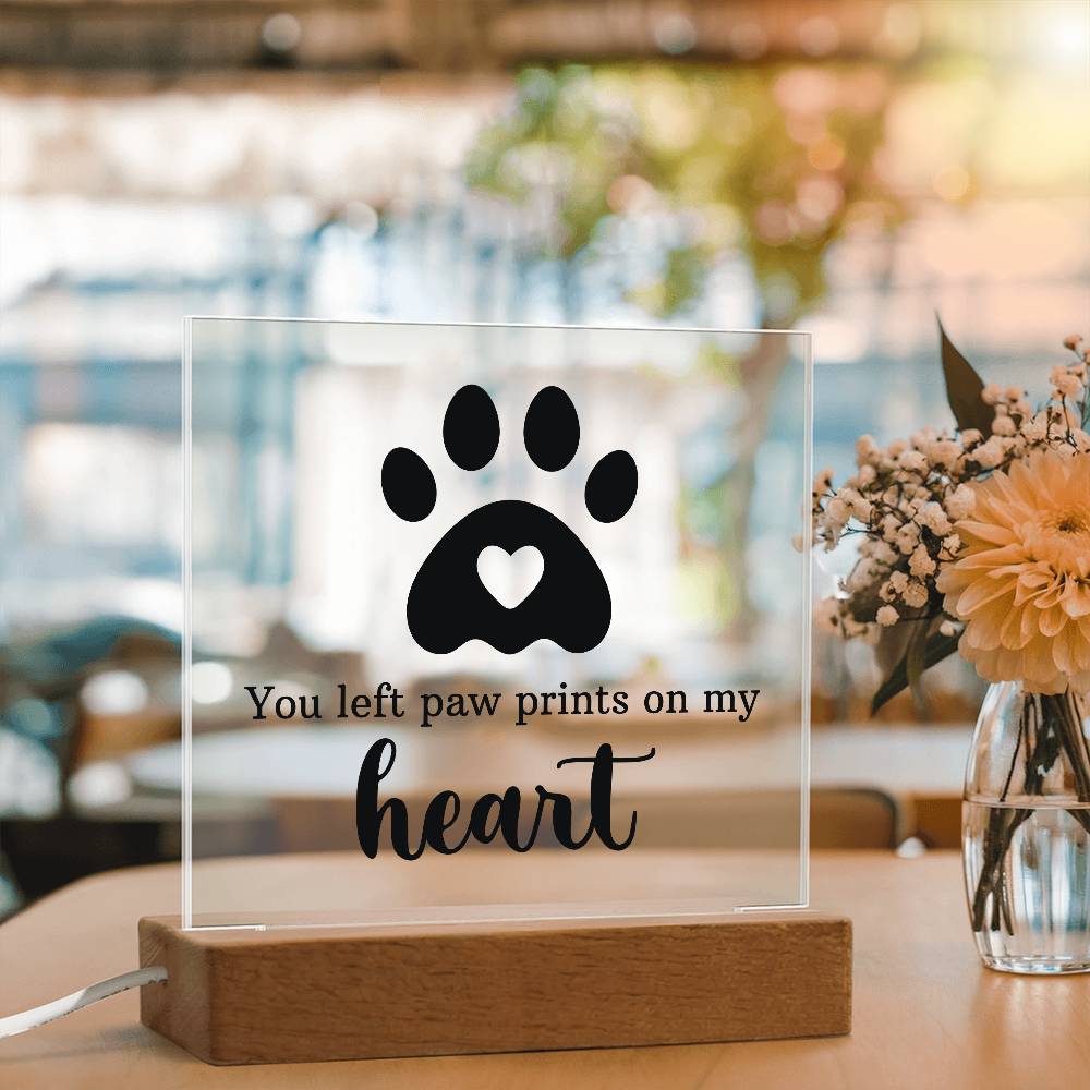 Keepsake Acrylic Bundle - You Left Pawprints In My Heart - Gift Junction 