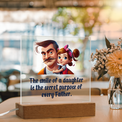 To my Daughter, Beautiful Customised Acrylic Plaque Gift printed, from DAD - Gift Junction 